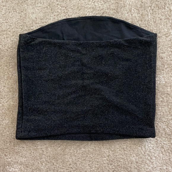 Sparkly black tube top - Picture 2 of 2